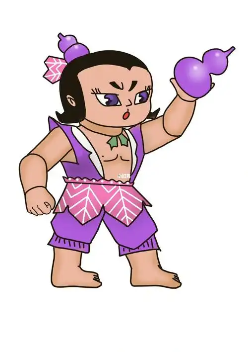 上班摸鱼画画7娃手宝葫芦