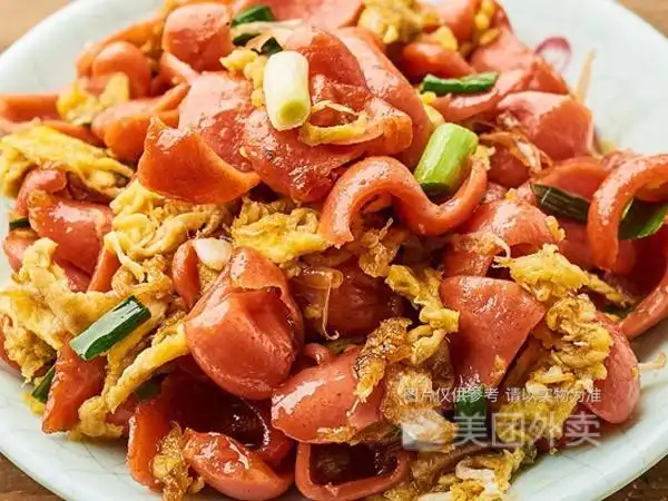烤肠炒蛋图片
