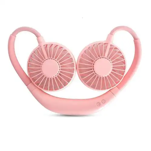 纳丽雅naliya挂脖风扇懒人便携式运动随身usb充电迷你小型厨房办公室