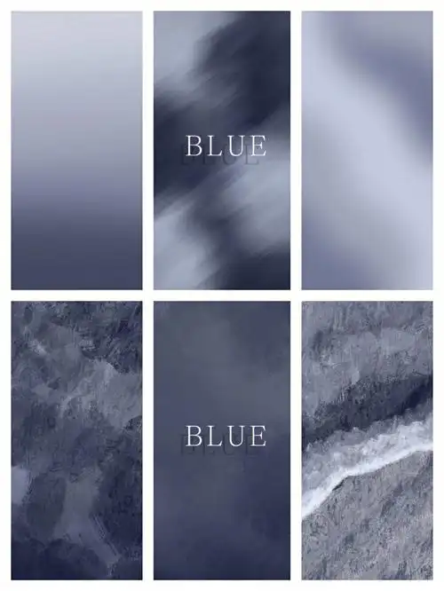 第20期高级蓝灰色晕染渐变风手机壁纸