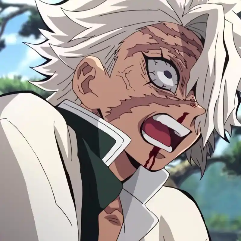 「第154期」动漫男头:鬼灭之刃 不死川实弥无水印男生头像