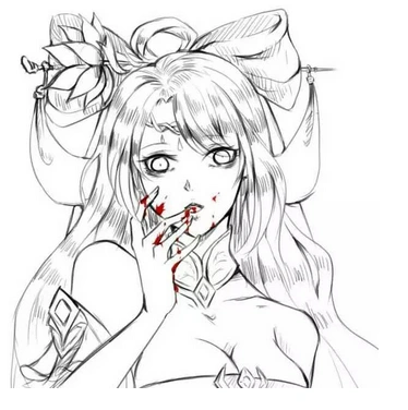 《王者荣耀》貂蝉简笔画一览