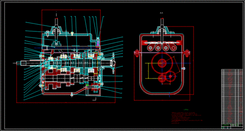 轻型载货汽车手动六挡机械式变速器设计-卡车变速器箱【含3张cad图带