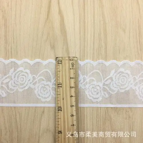 锦氨蕾丝花边 5cm弹力玫瑰花花边 内衣裙摆手套袜子箱包辅料