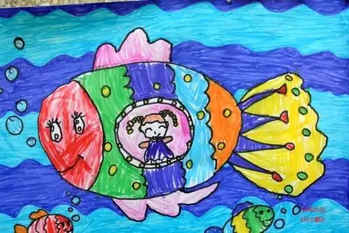 《假如我变小了》/儿童书画作品《假如我变小了》欣赏_中国少儿美术