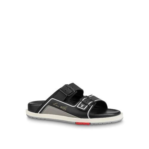 【包邮包税】 lv路易威登 21年秋冬 男士 平底凉鞋 mule lv trainer