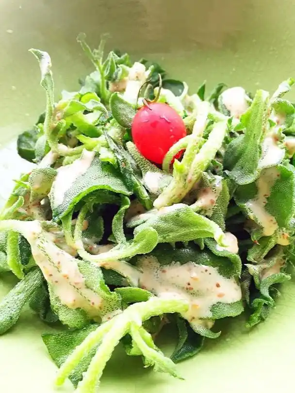 鲜核桃拌冰草,夏日好凉菜,在家做又快又好吃