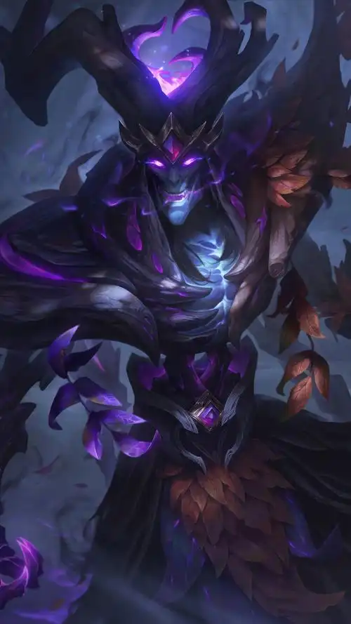 lol英雄联盟 死亡颂唱者 卡尔萨斯 karthus 永恒之森 手机壁纸