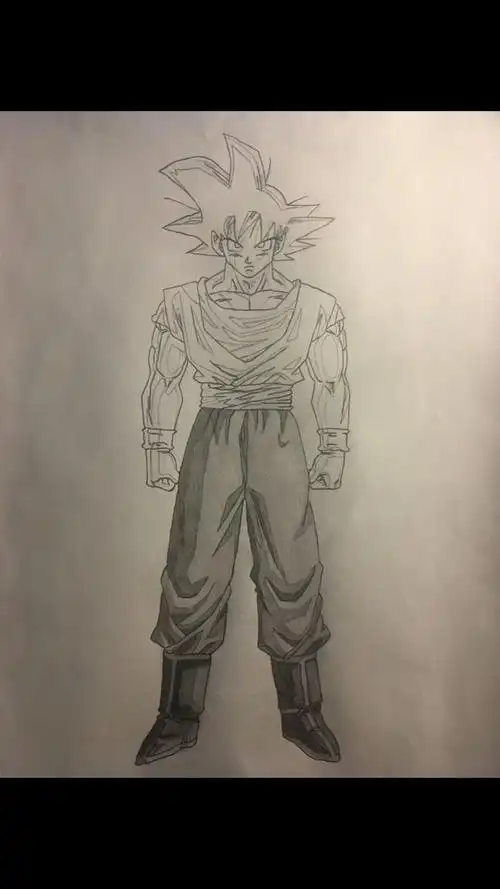 孙悟空素描成年时期