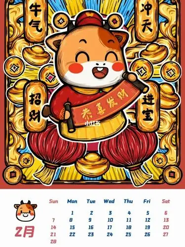 2021年牛年年历