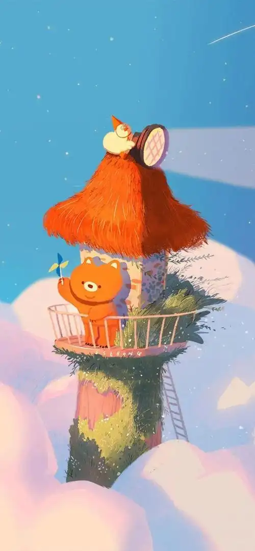 最近超喜欢的治愈系插画壁纸