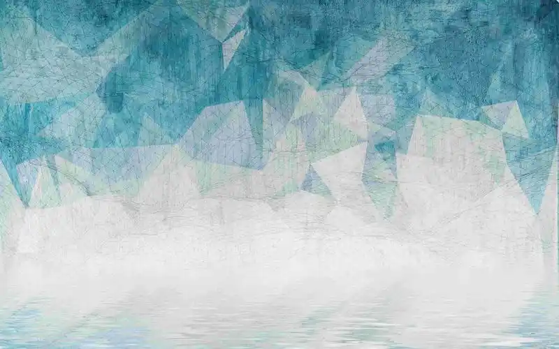 立体几何背景墙壁纸 抽象壁画订制