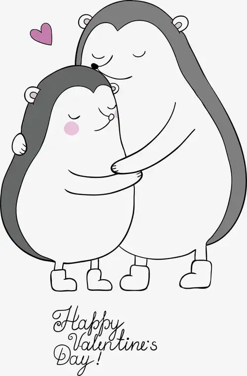 关键词 : 卡通动物,卡通手绘,矢量,拥抱,动物漫画,绘画