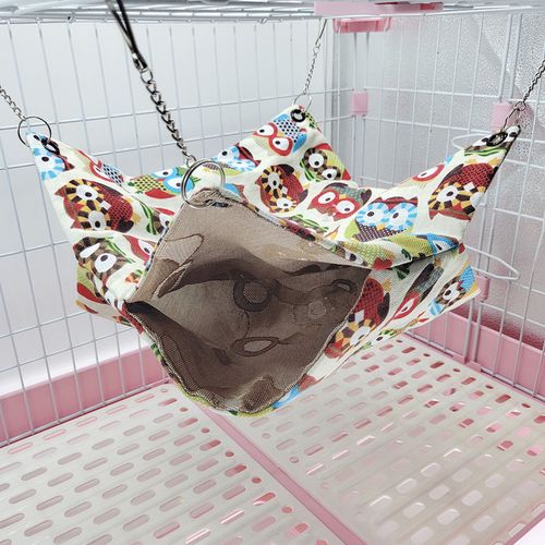 仓鼠棉窝花枝鼠松鼠蜜袋鼯加厚双层保暖吊床悬挂窝小宠玩具用品