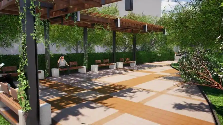 首页 社区本次改造将把这处场地打造成小区内的中心活动广场,通过更换