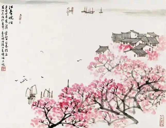 国画| 桃林深处有人家