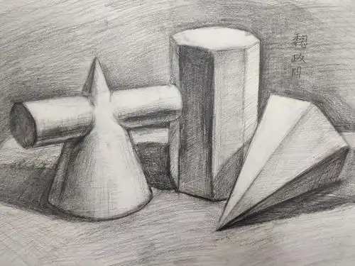 12.21丹尼斯校区学院素描班周六上午《素描-几何体》