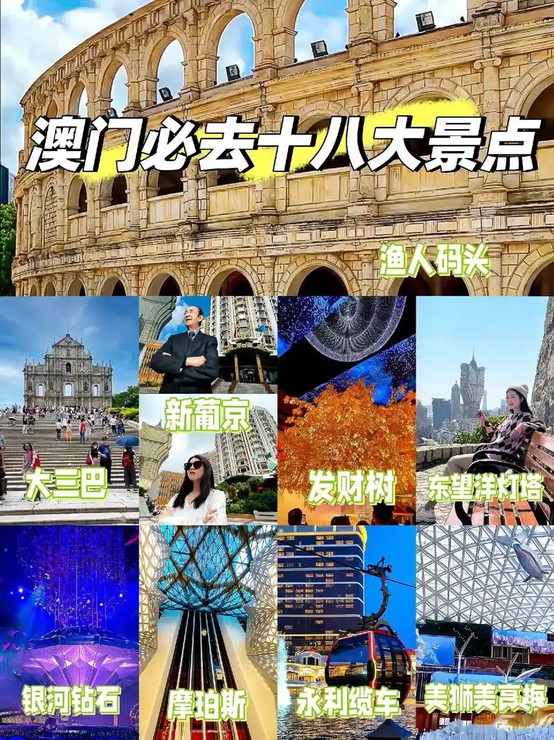 来澳门9890必打卡的18个景点,收藏75.