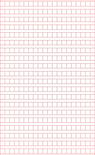 稿纸模版(红色)400字