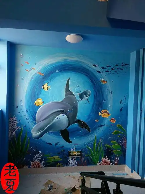 武汉室内手绘壁画餐厅手绘墙画室内客厅手绘壁画