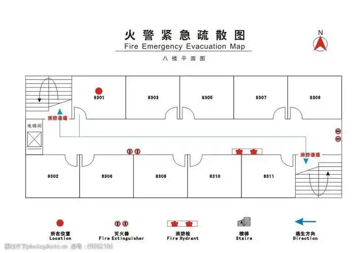 楼层消防图图片图片-图行天下图库
