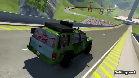 车祸模拟器:大货车撞上了桥墩,车头都不见了-游戏-高清完整正版视频