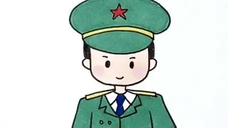 警察叔叔简笔画