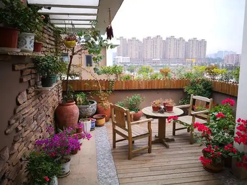 家里的屋顶花园
