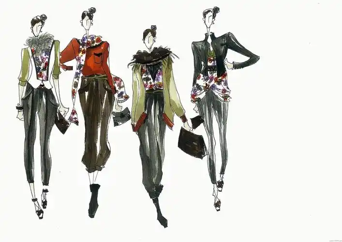 系列成衣效果图作品-系列成衣效果图款式图