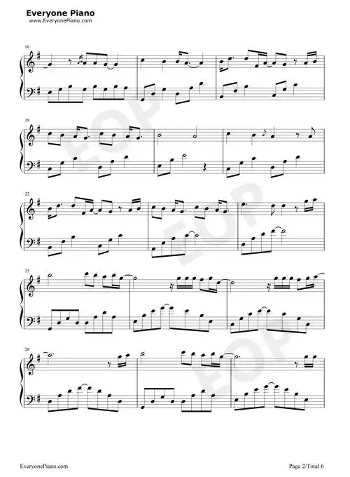 骄傲的少年-那年那兔那些事儿第二季片尾曲-正能量神曲五线谱预览2