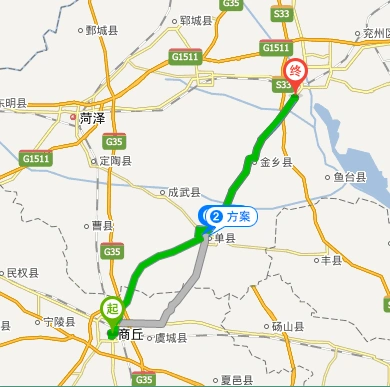 走105国道从商丘到唐口镇多少公里?