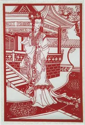 剪纸金陵十二钗王熙凤人物