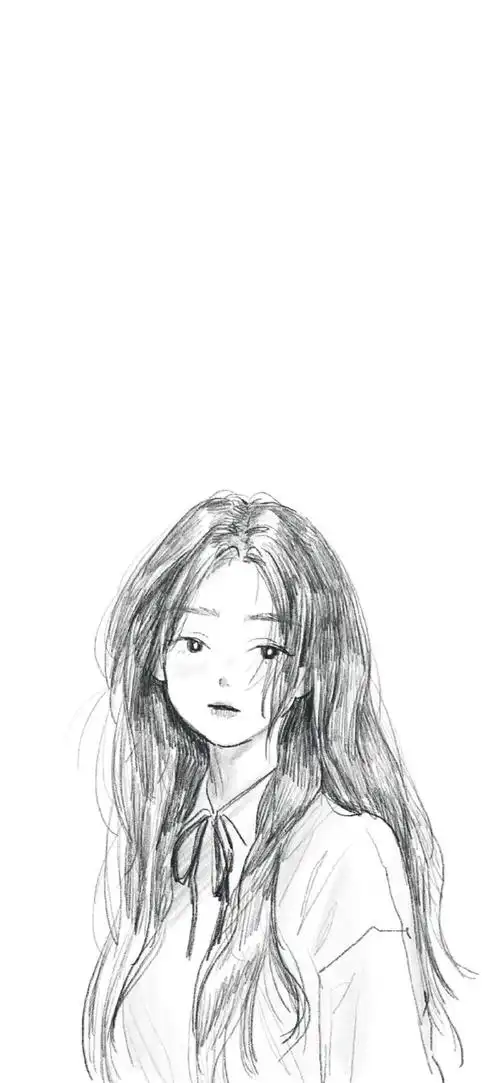 高清壁纸无水印#手绘插画美女壁纸