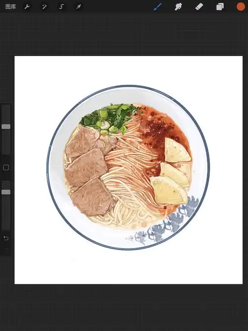 兰州牛肉面插画