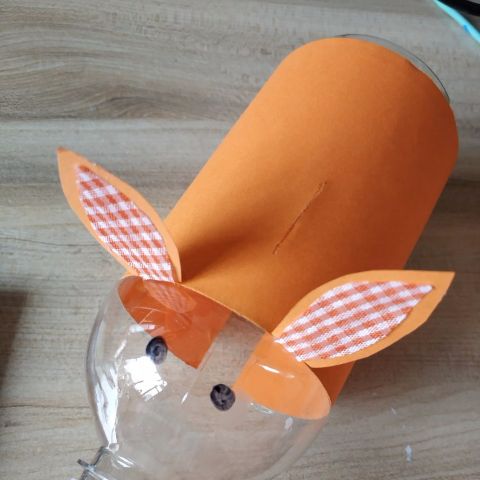 幼儿童环保手工塑料瓶动物小猪储物罐