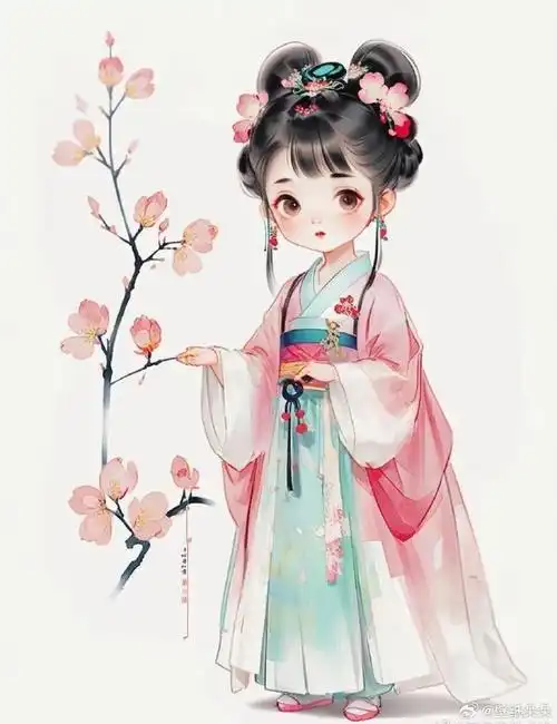 萌q版古风小美人可爱头像