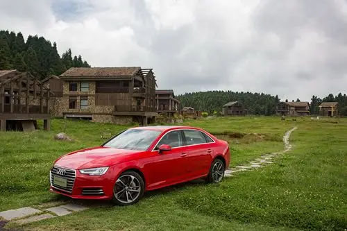 壁纸,奥迪,2016 a4 l 45 tfsi quattro,红色,金属漆,汽车,下载,照片