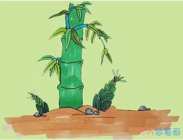 竹树儿童简笔画