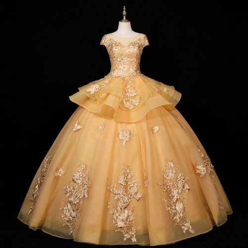 外贸蓬蓬裙大码2022新款欧美宴会婚纱独唱舞台演出服艺考礼服供应