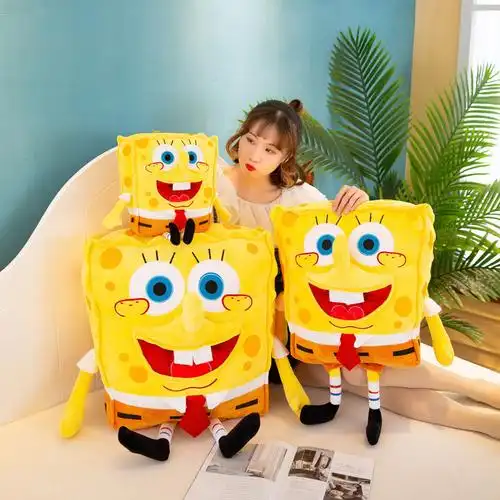 毛绒玩具立体海绵宝宝公仔可爱抱枕儿童礼品生日礼物女生夜市地摊