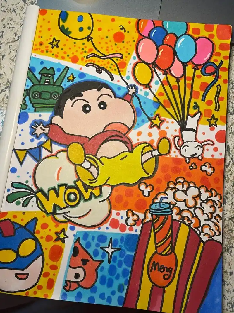 day1马克笔手绘蜡笔小新