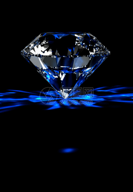 gif动态图片下载,该gif动态图片标题为蓝色钻石旋转特效背景,编号