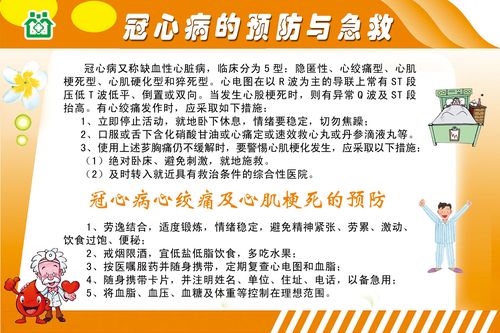 海报印制设计服务展板素材冠心冠心病病的急救写真