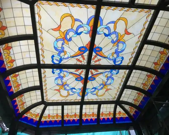 教堂玻璃 老上海彩色玻璃 彩色玻璃穹顶 彩绘玻璃穹顶 彩绘镶嵌玻璃