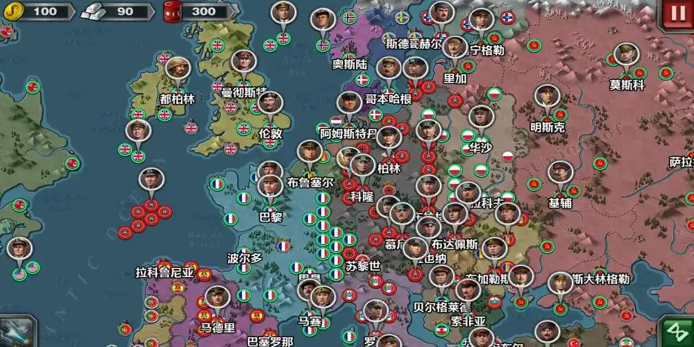 世界征服者3:1939剧本中最难占领的几个国家,澳大利亚上榜!