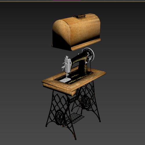 老式 缝纫机模型图纸01200701