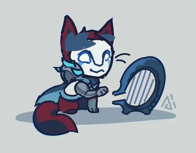 lol同人派克 烬q版全身 - 米画师