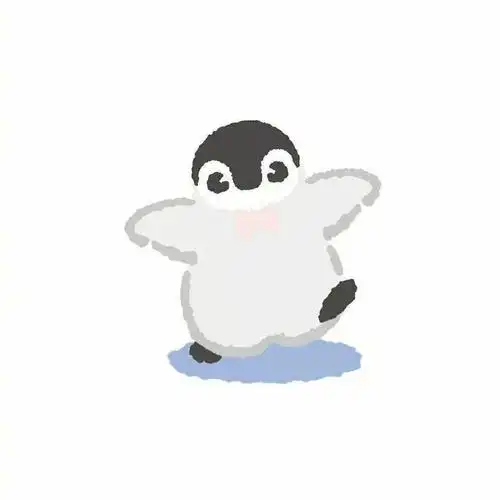 可爱萌系小企鹅头像