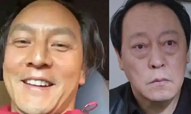 吴彦祖一家三口亮相红毯发际线后移眼袋突出身旁妻子年老色衰