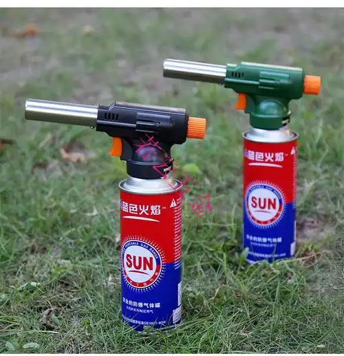 烧猪毛火枪头喷枪头烧肉皮神器烤肉抢喷火器盖乐多喷火枪经典黑2罐气